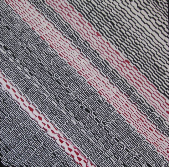 Schwarz-Weiss-Rot I 2013 Acryl auf Leinwand 60 cm x 60 cm 