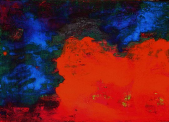 Feuer und Wasser 2011 Öl auf Leinwand 70 cm x 50 cm 