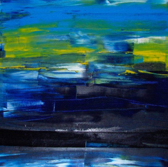 Sandbank 60 cm x 60 cm  Öl