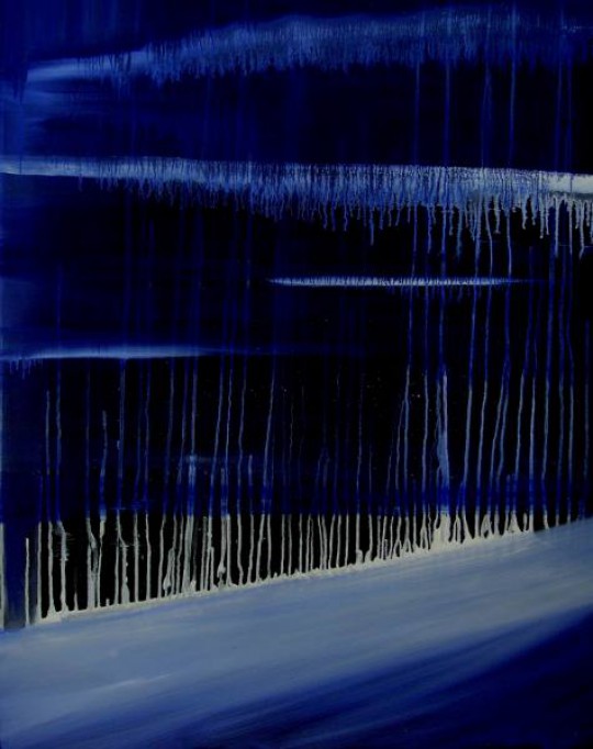 Blaue Träume 2008 Öl auf Leinwand 80 cm x 100 cm 