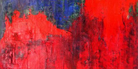 Feuerberge 2011 Öl auf Leinwand 80 cm x 100 cm