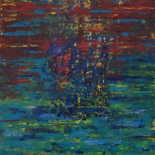 Spiegelung 80 cm x 80 cm Öl