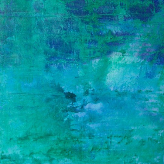 Blau/Grün 60 cm x 60 cm Acryl