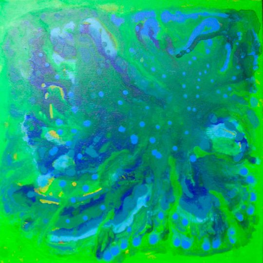 Wiesengrün 2017 Acryl auf Leinwand 60 cm x 60 cm
