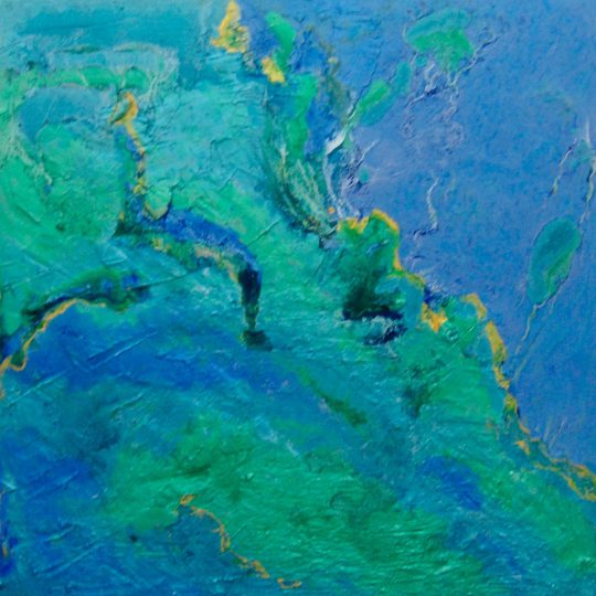 Wasserwelten I 60 cm x 60 cm Acryl