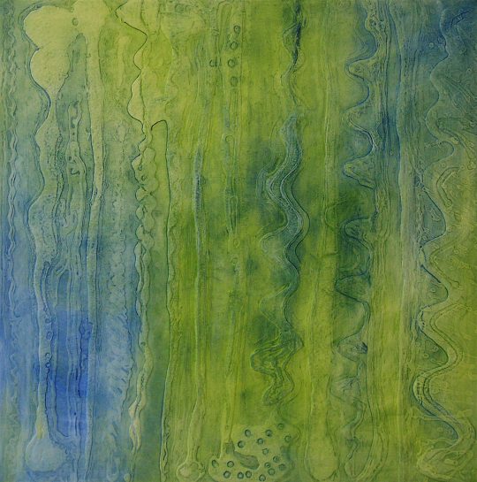 Ausgewachsen I 70 cm x 70 cm Öl