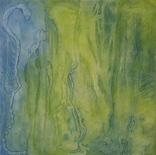 Ausgewachsen II 70 cm x 70 cm Öl