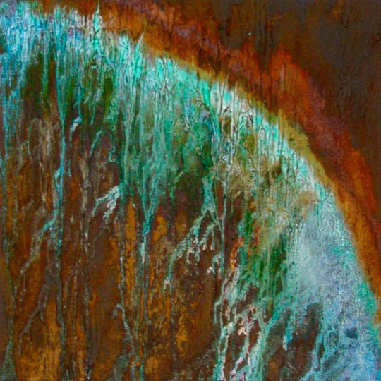 Eisenoxid/Acryl auf Leinwand 60 cm x 60 cm