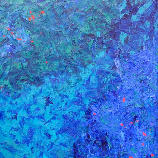 Lichtpunkte 2020 Öl auf Leinwand 80 cm x 80 cm