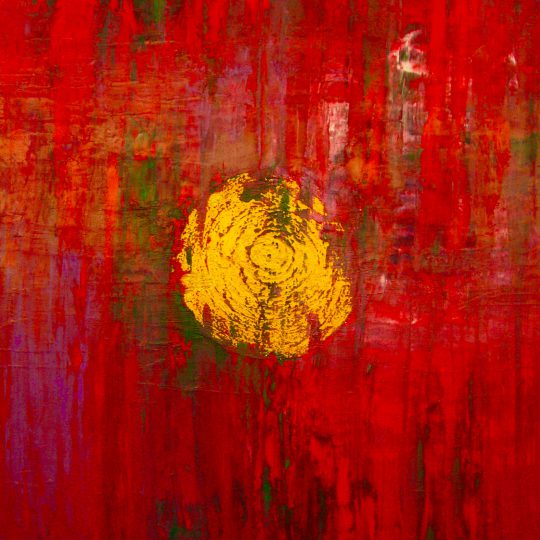 RotGold 2018 Acryl auf Leinwand 100 cm x 100 cm