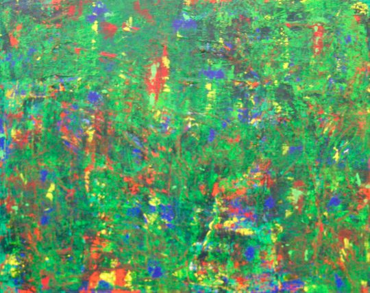 Im Grünen 2020 Acryl auf Leinwand 100 cm x 80 cm