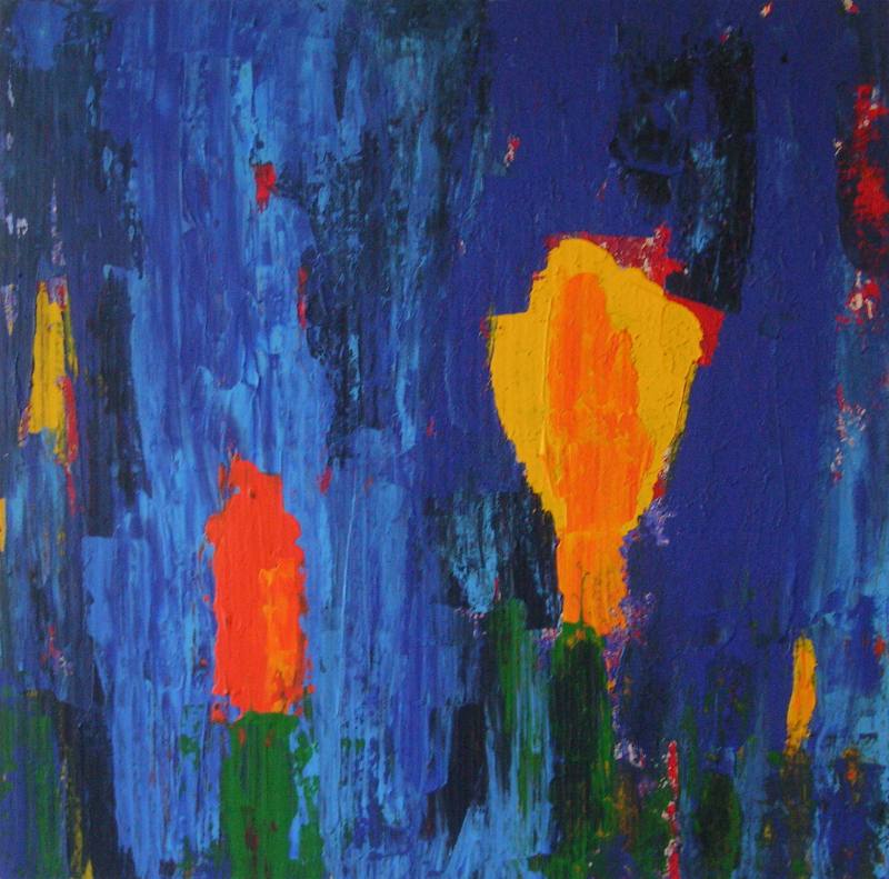 Mein schöner Garten 2010 Acryl auf Leinwand 60 cm x 60 cm