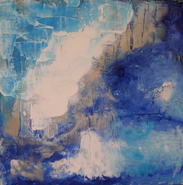 Flussbett II 2011 Acryl auf Leinwand 50 cm x 50 cm