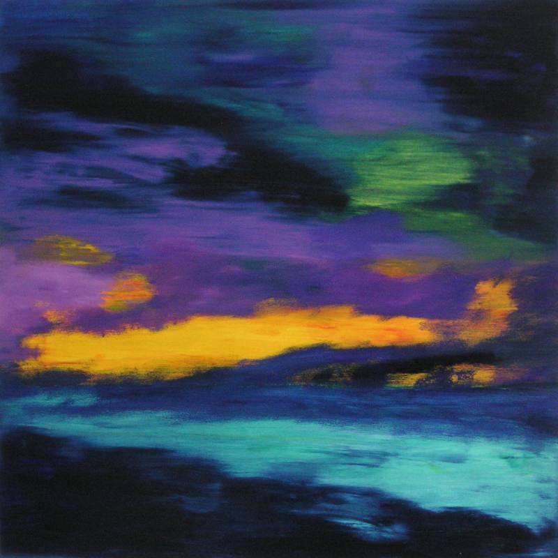 Rendezvous mit Emil 2009 Oel auf Leinwand 80 cm x 80 cm