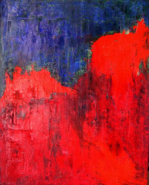 Feuerberge 2011 Öl auf Leinwand 80 cm x 100 cm