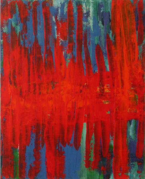 Keine Angst vor Rot 2010 Acryl auf Leinwand 80 cm x 100 cm