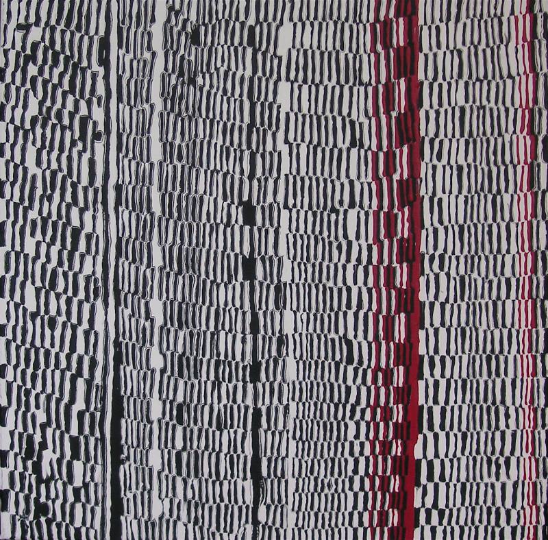Schwarz-Weiss-Rot IV 2013 Acryl auf Leinwand 60 cm x 60 cm